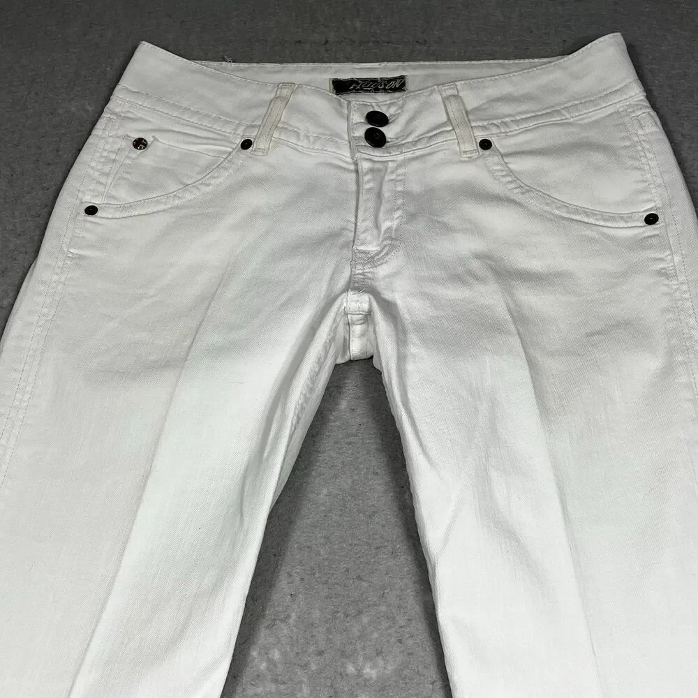 Hudson Jeans White Women's Boot Cut Jeans - Picture 3 of 16